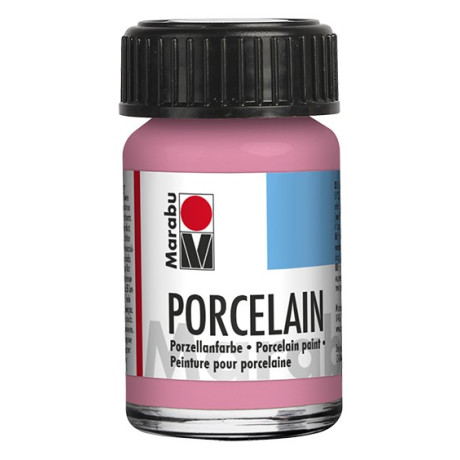Barva na porcelán a sklo 15 ml růžová Marabu