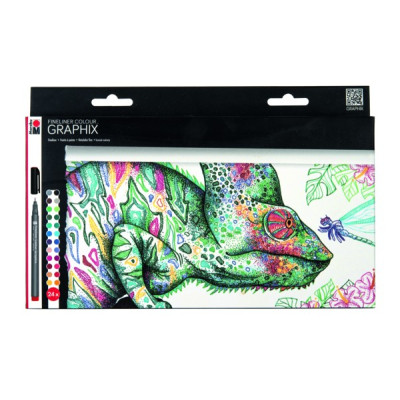 Popisovače Fineliner Graphix 24 kusů Marabu