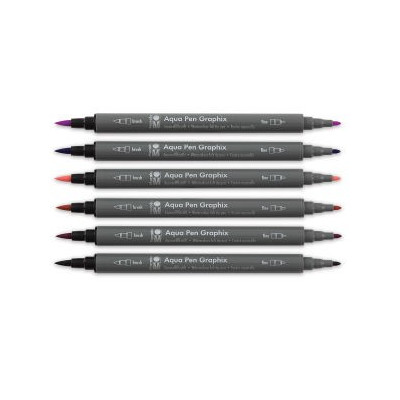 Aqua Pen Graphix 6 kusů sada Ma Ke Manga Marabu