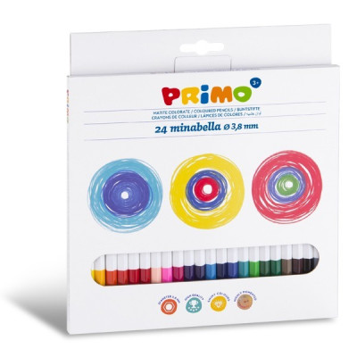 Pastelky Minabella 3,8mm 24 ks Primo