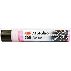 Akrylový metalický liner růžový 25 ml Marabu