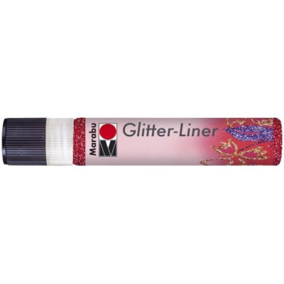 Glitrový liner rubínový 25 ml Marabu