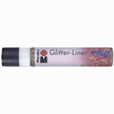 Glitrový liner nugátový  25 ml Marabu