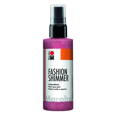 Sprej na textil Fashion Shimmer růžový perleťový 100 ml Marabu