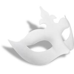 Maska obličejová papiermaché Benátská kráska průměr 18 cm Meyco