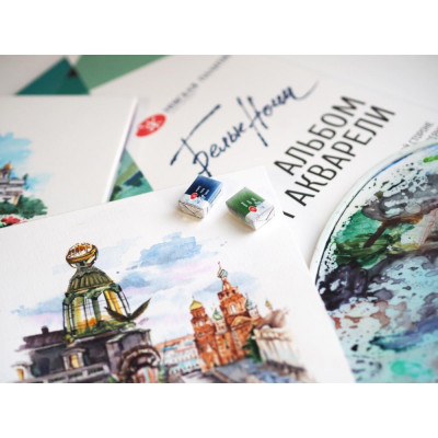 Blok na akvarel White Nights 10 listů A4 100 % bavlna 300g/² Nevskaya Palitra