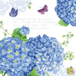 Ubrousek Modré hortenzie 33x33 cm
