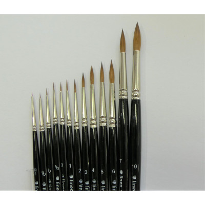 Štětec Kolinsky 100% sobol  série 195 kulatý Lineo