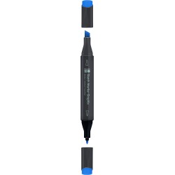 Popisovač oboustranný Ceruleum modrý Sketch Marker Graphix Marabu