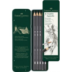 Sada akvarelových tužek Faber Castell 5ks v plechové krabičce