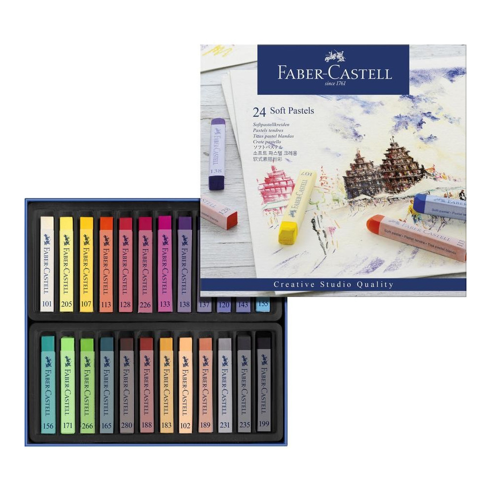 Suchý pastel 24ks sada Faber Castell