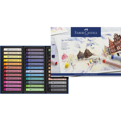 Pastely umělecké prašné sada 36 kusů Faber Castell