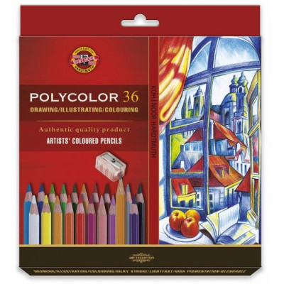 Pastelky umělecké Polycolor sada 36 kusů v papírové krabičce KOH-I-NOOR