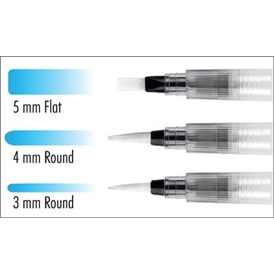 Štětce na vodu sada 3 kusů Marabu