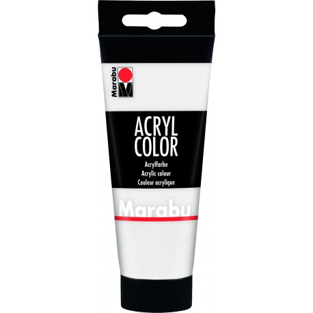 Akrylová barva bílá 100 ml Marabu