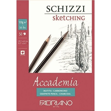 Skicák A3 120g/m² 50 listů Accademia Fabriano