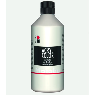 Akrylová barva bílá 500 ml Marabu