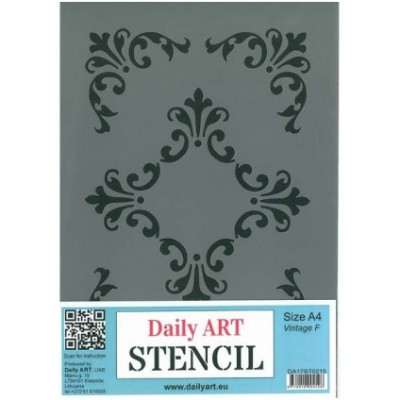 Šablona plastová A4 Vintage F Daily ART
