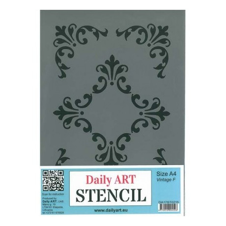 Šablona plastová A4 Vintage F Daily ART