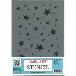Šablona plastová Hvězdičky A5 Daily ART