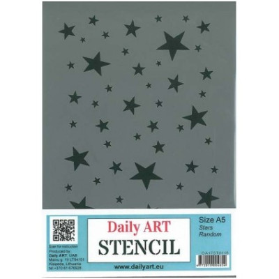 Šablona plastová Hvězdičky A5 Daily ART