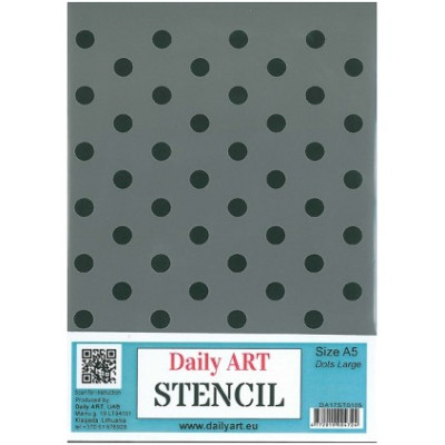 Šablona plastová Puntíky velké A5 Daily ART