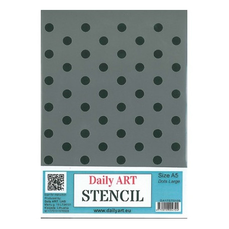 Šablona plastová Puntíky velké A5 Daily ART