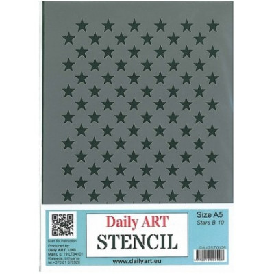 Šablona plastová Hvězdy B A5 Daily ART