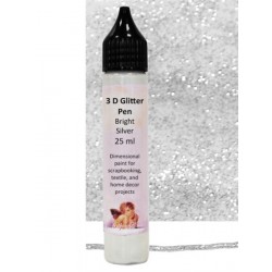 3D liner glitrový Stříbrný zářivý 25 ml Daily ART
