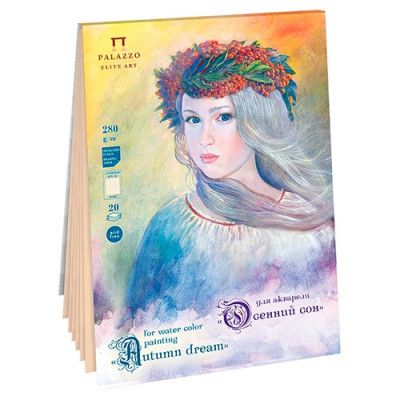 Blok na akvarel A4 20 listů 280g/m² Víla s věnečkem Palazzo