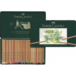 Suchý pastel v tužce 36ks Faber Castell sada v plechové krabičce Pitt Pastell